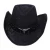 Import vented black cowboy hats paper straw hard hats from China