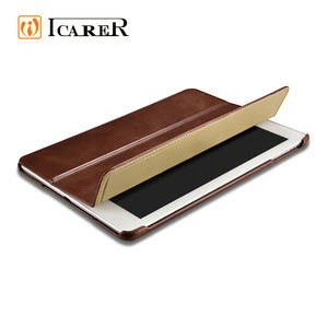 Vintage Genuine Leather Tablet Flip Cover Case for iPad 9.7with Stand Function