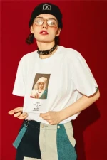 Virgin Mary Jesus T-shirt Breathable Summer Short Sleeves