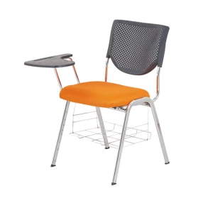 visitor chair school study chair with writing board metal steel chairs