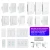 Voice Control Wifi Smart Switch Wireless Remote Control Light Switch 3 Gang 3 Way With Indicator Light EU Standard Wall Switch