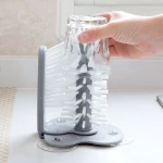 Water cup Plastic Spin Cleaning Cup Brushes Tools Glass bottle cap lazy cleaning brush holder