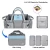 Import Waterproof Hanging Baby Nursery Organizer Caddy Diaper Bag with UVC Sterilizer Compartment from China