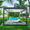 Waterproof Louver Roof System Outdoor Gazebo Garden Bioclimatic Aluminium Pergola