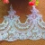 Import Wedding Bridal Lace Appliqued 3D Flower Sequined Dress Embroidered Border Lace Trims For Sewing Apparel Lace Trim from China