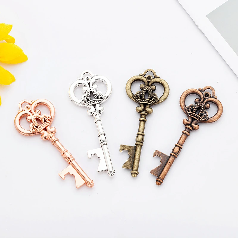 Wedding Souvenir Favors for Guests Baby Shower Gifts Rose Gold Key Bottle Opener Party Favors for Kids Birthday