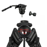 WEIFENG Professional 75mm Video Camera Tripod with Fluid Drag Head FC-270A