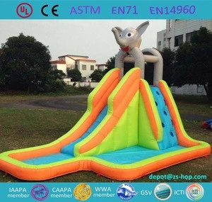 Wet Water slide with climbing wall