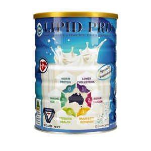 WHEALTHY LIPID PRO Milk Powder Naturally Lowers Cholesterol 900g Made in Australia, Vitamins Minerals Prebiotic Calcium GOS