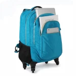 Wheeled Backpack Laptop Backpack with Wheels Rolling Travel Backpack Trolley Luggage Suitcase Compact Business Bag