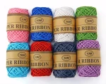 Wholesale 2mm  DIY handicraft 2 stands twist decorative paper rope / flower packaging material rope