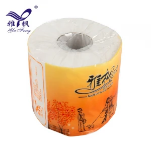Wholesale 2ply Clean and Hygienic Printed Bathroom Paper Toilet Tissue Roll
