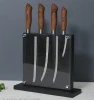 Wholesale Acrylic Double Sided Magnetic Bamboo Knife Cutlery Organizer, Knife Storage Display Rack