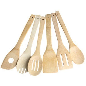 Wholesale Bamboo Cooking  Utensil 6 Pieces Kitchen Set Cooking Tools Cooking Utensil