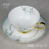 wholesale blank sublimation porcelain tea coffee cup saucers ceramic custom printing drinkware