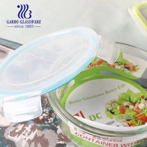 Wholesale China mixing square glass bowl  pyrex glass bowl set glass lunch bowl with lid