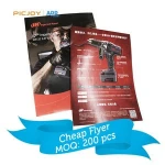 Wholesale Chinese A4 210x285mm 150gsm glossy coated paper china bulk custom flyer cheap printing in shanghai