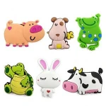 Wholesale custom silicone fridge magnet cartoon 3D souvenir fridge magnet soft glue PVC fridge magnet