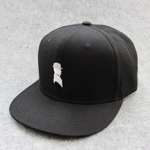 Wholesale custom snapbacks snapback cap and hat Customised 100% Acrylic 5 Panel Metal Logo Caps &amp Hats Made In China