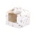 Import Wholesale Customized Cardboard Paper Cupcake Box 4 holes With Clear Plastic Window pastry cake packaging boxes from China