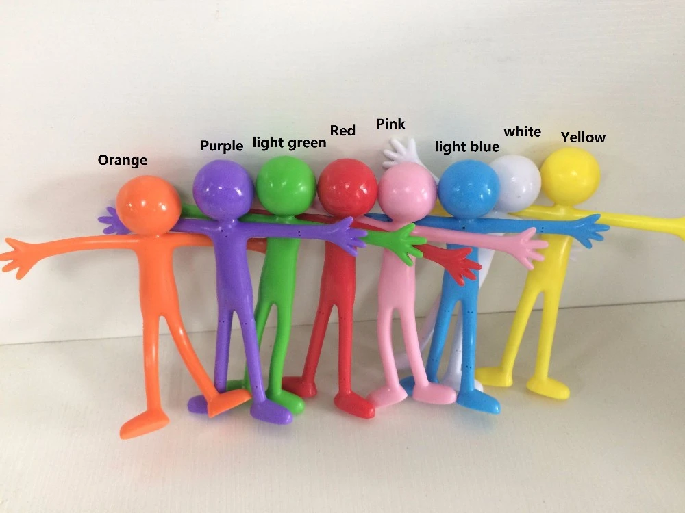 Wholesale cute Multicolor pvc cartoon bendable action figure toys