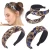 Import Wholesale Fashionable Designer Colour Sequin Hairband Handmade Wide Edge Cross Knot Headband Hair Accessories for Women from China