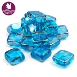 Wholesale fire pit glass cubes gas fireplace rocks for chimeneas