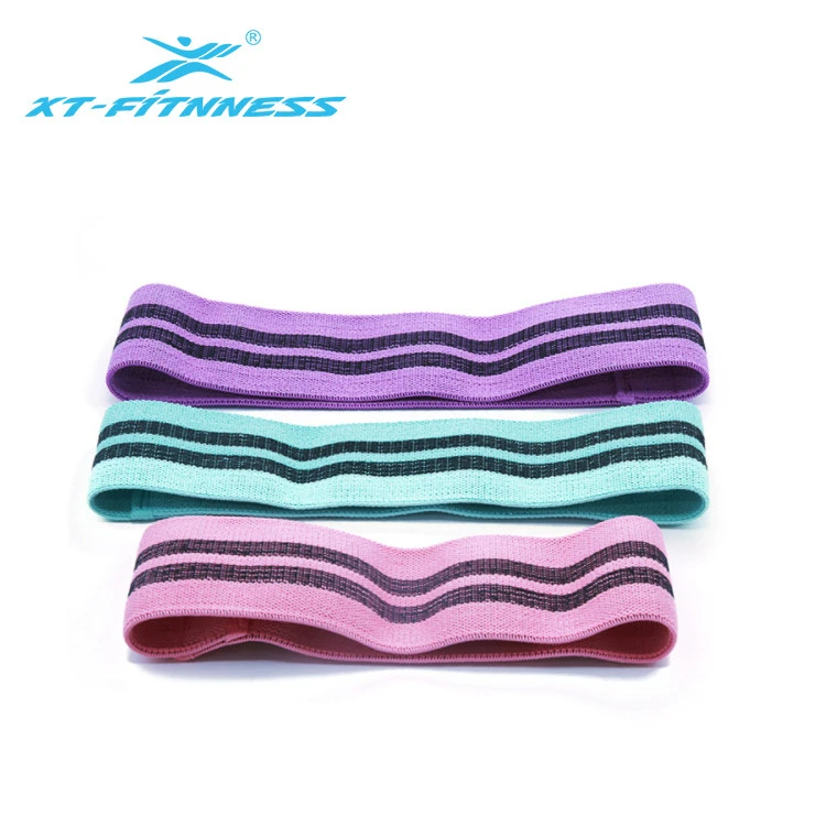 Wholesale Fitness Workout Equipment Exercise Hip Circle Elastic Loop Fabric Resistance Bands