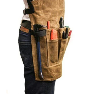 Wholesale high quality washed canvas tools barista carpenter work industrial apron