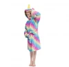 Wholesale hot sale cheap kid unicorn hooded bathrobe