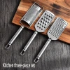 Wholesale kitchen gadgets three-piece stainless steel grater
