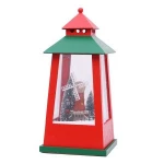 Wholesale navidad Resin snowing windmill lighthouse Christmas Decor Light
