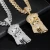 Import Wholesale Necklace MenS Vintage Head Portrait Big Jesus Pendant Micro Inlaid Zircon HipHop Pendant Fine Jewelry from China