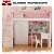 Import Wholesale  Solid wooden kids bunk bed children bunk bed bunk bed with desk and wardrobe from China