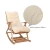 Import Wholesale Thick Sun Lounguer Cushion Bamboo Rocking Chair Outdoor Daybed Bench Pad Garden Folding Rattan Chair With Cushion Set from China