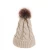 Import wholesale warm winter hats high quality acrylic fiber material Knitted wool ball knitted hat from China