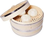 Wholesale Wood Large Commercial Non Electric Portable Baby Food Dim Sum Philippines Chinese Mini Basket Bamboo Steamer