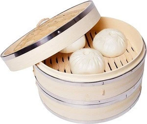 Wholesale Wood Large Commercial Non Electric Portable Baby Food Dim Sum Philippines Chinese Mini Basket Bamboo Steamer