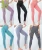 Wholesales Lady Sportswear Black Full length Seamless Elastic Mesh Sports Gym Workout Yoga Pants Legging For Women