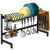 Import Wideny wholesale kitchen multi-function over the sink Removable black metal stainless steel dish rack from China