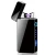 Windproof Dual Arc Lighter Flameless Electronic Rechargeable Electric Lighter for Cigarette Candle with LED Power Display