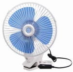 with gimbal and clip 360 degree oscillating car fan