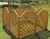Import wood material square dog trellis railing large pet fence from China
