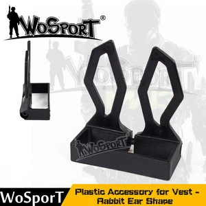 WoSporT Tactical Vest ABS Plastic Accessory Fixed items for Hunting Outdoor Airsoft Paintball Shooting Combat Military Army