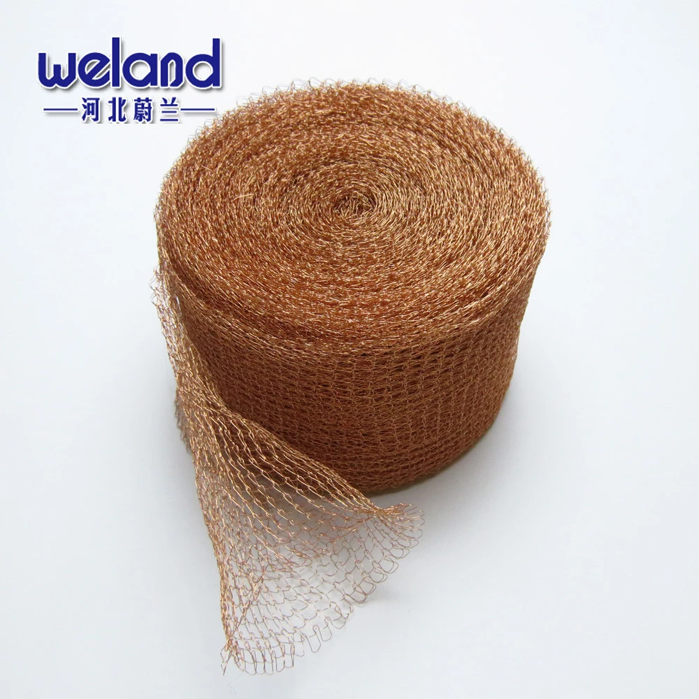 Woven 100mm Width Pure Copper Knitted Wire Mesh
