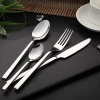 WUJO 16 Pieces Dinner Sets Silverware / Tableware / Dinnerware  Stainless Steel Cutlery Set with Knife Spoons Forks Teaspoon