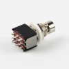 YA-GS9 ROHS IP40 Small PCB Terminal Pin 3PDT Black Efferts Foot Switch