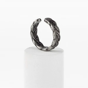 Simple Retro Twist Titanium Steel Ring Opening Male and Female Personality Fashion Wild Couple Ring Jewelry