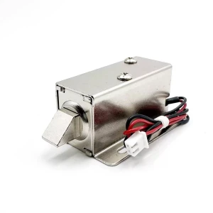 Electromagnetic Solenoid Lock, DC 12V  Door Drawer Tongue Down Slim Design Assembly Magnetic Lock for Cabinet Door Draw