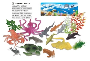 Ocean Sea Plastic 3D Animal Toys Figure